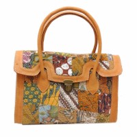 QUILTED BAG.02 Tas Wanita, Tas Hermes, Tas Kulit Asli Motif Batik