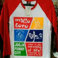 KAOS LENGAN PANJANG BAHAN KATUN KHAS JOGJA - BAJU COUPLE COWOK CEWEK