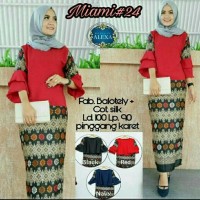 Grosir tanah abang!! stelan kebaya alexa merah