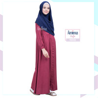 EXCLUSIVE Gamis Amima Aufa Dress Maroon baju gamis wanita busana musl