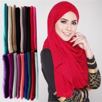 Hijab (Pashmina, Kerudung, Jilbab Katun Polos Aneka Warna Murah)