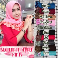 # Hijab Jilbab Kerudung Segi Empat Segiempat Paris Rempel Bunga #