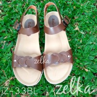 Jual Zelka - sandal sepatu wanita ala birkenstock madrid classic coklat tua Murah