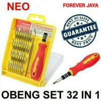 Obeng Set 32 in 1 untuk Handphone Laptop Komputer Tool Elektronik