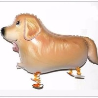 Jual Promo Balon foil air walker dog warna coklat anjing coklat Murah