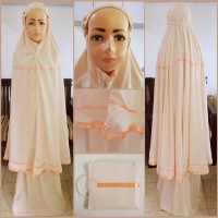 Mukena Bali Anak Polos 11-15 th Lucu Ekslusif warna Salem