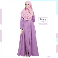 LIMITED Gamis Amima Aufa Dress Purple baju gamis wanita busana muslim