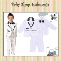 Jas Anak Murah Setelan Tuksedo Bayi Jas Bayi Baju Pesta Anak Putih