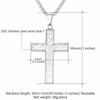 Kalung Salib Fashion Aksesoris Salib Liontin Salib #016B