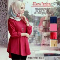 Busana wanita Murah Atasan Wanita Ellena Peplum Blouse Tunik Baju