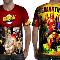 Kaos T-Shirt Lengan Pendek Full Print Custom The Bigbang Theory Art 2