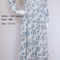 Dress Baju Gamis Jumbo Katun Jepang El Siete Model Terbaru Untuk ibu