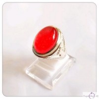 CINCIN NATURAL GIOK MERAH KRISTAL BERGIWANG TERMURAH