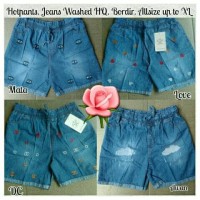 Jual Hotpants Jeans Murah,Celana Pendek Wanita,Hot Pants Jeans Motif Bordir Murah