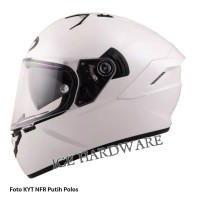 Helm Motor Full Face Fullface KYT NFR Casco Solid White Murah