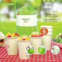 DNCDC PICNIC TIME COOLER SET TERMOS ES MINI PERLENGKAPA Berkualitas