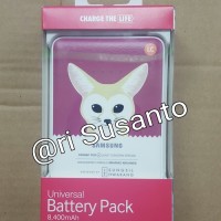 Jual power bank asli samsung 8400mAh gambar Animal original 100 T1910 Murah