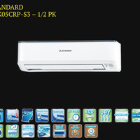 AC MITSUBISHI THAILAND 1/2 PK SRK05CRP (INDOOR + OUTDOOR)