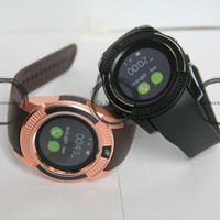 SmartWatch V8 Support memory card and Sim Card