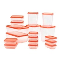 SET ISI17PCS IKEA PRUTA TEMPAT KONTAINER MAKANAN ISI 17PCS ORA Diskon