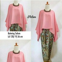 Grosir tanah abang!! stelan kebaya batwing mustika salem KTA