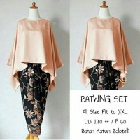 Grosir tanah abang!! stelan kebaya batwing mustika soft KTA