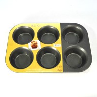 Jual Bursa Dapur Master Pastry Non-Stick Loyang 6 Cup Muffin Pan Murah