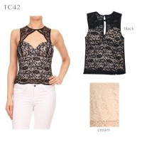 TC42 - Lace Top with bra pad