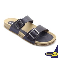 HOMYPED SANDAL PRIA NAVARA 801 LEATHER COFFEE