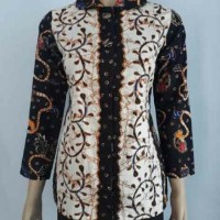 TERBARU Baju Batik Atasan Blus Wanita Hitam MURAH MERIAH