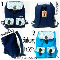 tas ransel wanita subway 21351 backpack subway original terbaru dan te