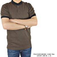 BAJU POLO KOKO POLOS COKLAT COWOK PRIA