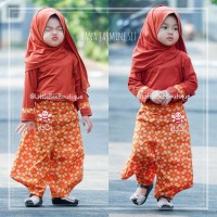 Jual Hana Jasmin Set 3-4 Tahun | Baju Anak Muslim Celana Batik Murah