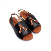 A5905 sandal indie Hitam fashion sandals slipon korea indie fse061