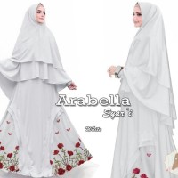 Hijab Fashion Terbaru gamis syari terupdate ARABELLA PUTIH, SALEM