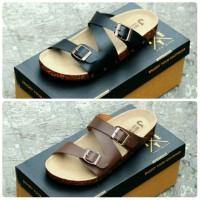SANDAL CASUAL PRIA SANTAI SIMPLE JOEY GROW ORIGINAL FREE KAOS KAKI