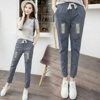 501 Anita celana denim soft jeans, celana panjang wanita ala korea