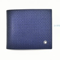 dompet pria import branded Mont Blanc DK122 blue