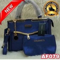 Tas wanita TAS import kerja Tas import rajut TAS MURAH / 079 BLUE