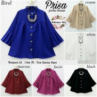 Baju Wanita Atasan Pakaian Prisa Jumbo Blouse Tunic Blouse Muslim