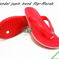 sepatu Pria sandal crocs band flip , sandal jepit crocs