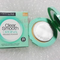 ORIGINAL)Maybelline Clear Smooth Pressed Powder All In One Original
