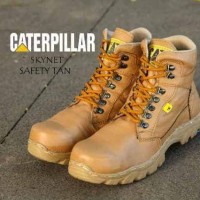caterpillar kulit Sepatu tracking Pria boots outoor gunung safety