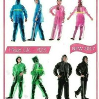 Jas Hujan Setelan Jaket Celana Transparan Elmondo Genesis 923