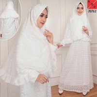 Baju Gamis putih Baju Umroh Baju Haji Baju Manasik Baju muslim wanita