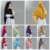 khimar hijab jilbab kerudung syari instan two layer dhanisa