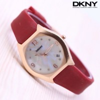 Jam Tangan Wanita/Cewek Simple Elegan DKNY Rubber/Karet Model