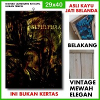 Poster Sepultura 6 SPT06 Kayu Vintage Asli Dinding Rumah/kafe