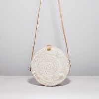 Jual Tas Rotan Bulat (M) - White Wash Murah