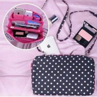 TURUN HARGa LAGI Wallet Bag Polkadot Hitam Grosir Sepatu Tas Murah!